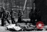 Image of dead Nazi slave laborers Nordhausen Germany, 1945, second 7 stock footage video 65675029059