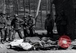 Image of dead Nazi slave laborers Nordhausen Germany, 1945, second 8 stock footage video 65675029059