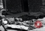 Image of dead Nazi slave laborers Nordhausen Germany, 1945, second 60 stock footage video 65675029059