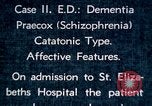 Image of shock therapy for Schizophrenic woman Washington DC USA, 1943, second 10 stock footage video 65675029091