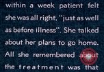 Image of schizophrenic patient Washington DC USA, 1943, second 16 stock footage video 65675029092