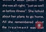 Image of schizophrenic patient Washington DC USA, 1943, second 17 stock footage video 65675029092