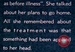 Image of schizophrenic patient Washington DC USA, 1943, second 21 stock footage video 65675029092