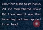 Image of schizophrenic patient Washington DC USA, 1943, second 23 stock footage video 65675029092