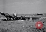 Standbild deutsche Flugzeuge Wrack Colomiers Frankreich, 1947, aus Sekunde 56 historischem Filmmaterial Videoclip 65675029116