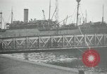 Standbild American 64 Küstenartillerie Rückkehr Saint Nazaire Frankreich, 1919, aus Sekunde 37 historischem Filmmaterial Videoclip 65675029226