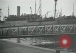 Standbild American 64 Küstenartillerie Rückkehr Saint Nazaire Frankreich, 1919, aus Sekunde 41 historischem Filmmaterial Videoclip 65675029226