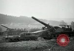 Standbild Railroad Waffen befeuert von US Army Ersten Weltkrieg Belleville Frankreich, 1918, aus Sekunde 24 historischem Filmmaterial Videoclip 65675029233