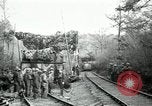 Standbild US Army 52 und 53 Küstenartillerie in Ersten Weltkrieg Belleville Frankreich, 1918, aus Sekunde 21 historischem Filmmaterial Videoclip 65675029234