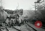 Standbild US Army 52 und 53 Küstenartillerie in Ersten Weltkrieg Belleville Frankreich, 1918, aus Sekunde 33 historischem Filmmaterial Videoclip 65675029234
