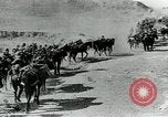 Image of British Colonial Indian mounted machine gun battery Mesopotamia, 1917, second 46 stock footage video 65675029246