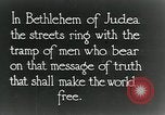 Image of British troops of 4th Sussex Regiment Bethlehem Palestine, 1917, second 9 stock footage video 65675029248