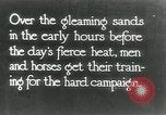Image of British cavalry in training maneuvers Cairo Egypt, 1917, second 1 stock footage video 65675029251