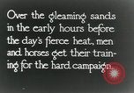 Image of British cavalry in training maneuvers Cairo Egypt, 1917, second 3 stock footage video 65675029251