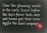 Image of British cavalry in training maneuvers Cairo Egypt, 1917, second 13 stock footage video 65675029251