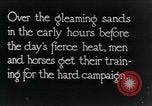 Image of British cavalry in training maneuvers Cairo Egypt, 1917, second 16 stock footage video 65675029251