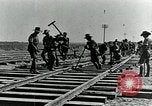 Image of British Engineers build a railroad in the desert Palestine, 1918, second 12 stock footage video 65675029254