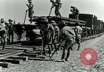 Image of British Engineers build a railroad in the desert Palestine, 1918, second 27 stock footage video 65675029254