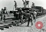 Image of British Engineers build a railroad in the desert Palestine, 1918, second 29 stock footage video 65675029254
