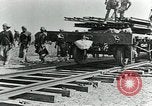 Image of British Engineers build a railroad in the desert Palestine, 1918, second 35 stock footage video 65675029254