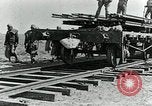Image of British Engineers build a railroad in the desert Palestine, 1918, second 36 stock footage video 65675029254