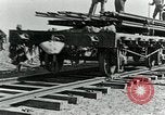 Image of British Engineers build a railroad in the desert Palestine, 1918, second 37 stock footage video 65675029254
