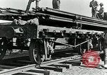 Image of British Engineers build a railroad in the desert Palestine, 1918, second 40 stock footage video 65675029254