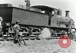 Image of British Engineers build a railroad in the desert Palestine, 1918, second 50 stock footage video 65675029254