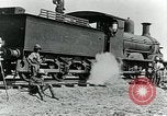 Image of British Engineers build a railroad in the desert Palestine, 1918, second 52 stock footage video 65675029254