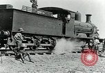 Image of British Engineers build a railroad in the desert Palestine, 1918, second 53 stock footage video 65675029254
