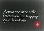 Image of British howitzers pulled by tractor Palestine, 1918, second 5 stock footage video 65675029255