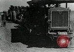 Image of British howitzers pulled by tractor Palestine, 1918, second 9 stock footage video 65675029255