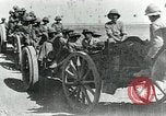 Image of British howitzers pulled by tractor Palestine, 1918, second 16 stock footage video 65675029255