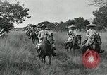Image of Mexican Federal cavalry and army forces march on plains Veracruz Mexico, 1914, second 9 stock footage video 65675029261