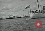 Standbild mexikanischen federal Kriegsschiffe vor Anker während der mexikanischen Revolution Veracruz Mexiko, 1914, aus Sekunde 21 historischem Filmmaterial Videoclip 65675029267