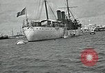 Standbild mexikanischen federal Kriegsschiffe vor Anker während der mexikanischen Revolution Veracruz Mexiko, 1914, aus Sekunde 27 historischem Filmmaterial Videoclip 65675029267