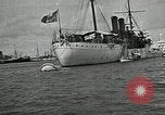 Standbild mexikanischen federal Kriegsschiffe vor Anker während der mexikanischen Revolution Veracruz Mexiko, 1914, aus Sekunde 35 historischem Filmmaterial Videoclip 65675029267