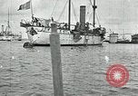 Standbild mexikanischen federal Kriegsschiffe vor Anker während der mexikanischen Revolution Veracruz Mexiko, 1914, aus Sekunde 51 historischem Filmmaterial Videoclip 65675029267