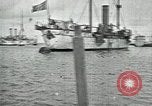Standbild mexikanischen federal Kriegsschiffe vor Anker während der mexikanischen Revolution Veracruz Mexiko, 1914, aus Sekunde 52 historischem Filmmaterial Videoclip 65675029267
