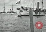 Standbild mexikanischen federal Kriegsschiffe vor Anker während der mexikanischen Revolution Veracruz Mexiko, 1914, aus Sekunde 53 historischem Filmmaterial Videoclip 65675029267