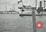 Standbild mexikanischen federal Kriegsschiffe vor Anker während der mexikanischen Revolution Veracruz Mexiko, 1914, aus Sekunde 55 historischem Filmmaterial Videoclip 65675029267