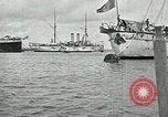 Standbild mexikanischen federal Kriegsschiffe vor Anker während der mexikanischen Revolution Veracruz Mexiko, 1914, aus Sekunde 59 historischem Filmmaterial Videoclip 65675029267