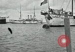 Standbild mexikanischen federal Kriegsschiffe vor Anker während der mexikanischen Revolution Veracruz Mexiko, 1914, aus Sekunde 60 historischem Filmmaterial Videoclip 65675029267