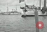 Standbild mexikanischen federal Kriegsschiffe vor Anker während der mexikanischen Revolution Veracruz Mexiko, 1914, aus Sekunde 61 historischem Filmmaterial Videoclip 65675029267