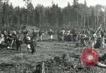 Image of Russian women work removing stumps Archangel Russia, 1918, second 4 stock footage video 65675029280