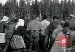 Image of Russian women work removing stumps Archangel Russia, 1918, second 34 stock footage video 65675029280