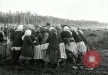 Image of Russian women work removing stumps Archangel Russia, 1918, second 52 stock footage video 65675029280
