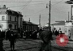 Image of US soldiers and sailors on a streetcar Archangel Russia, 1918, second 16 stock footage video 65675029281
