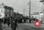 Image of US soldiers and sailors on a streetcar Archangel Russia, 1918, second 19 stock footage video 65675029281
