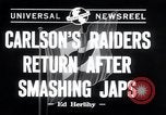 Image of Carlson's Raiders Pearl Harbor Hawaii USA, 1942, second 16 stock footage video 65675029283